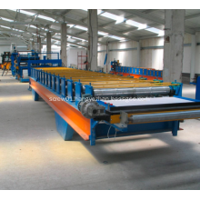 Automatic Aluminium  rock wool sandwich panel machine